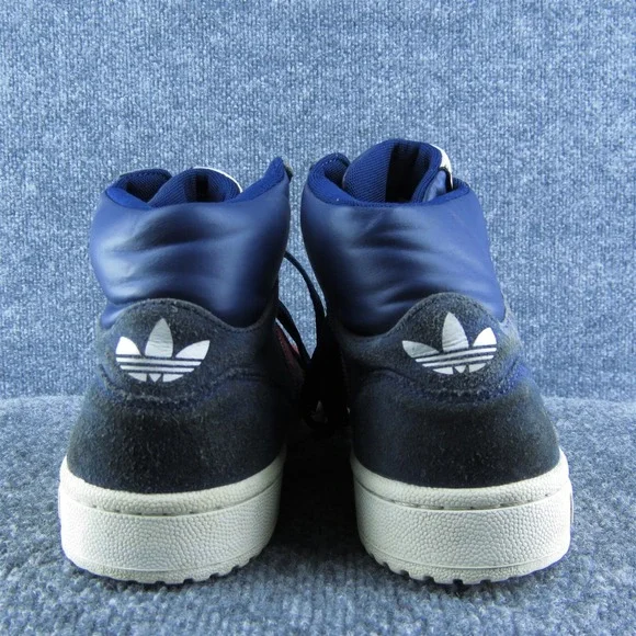 adidas VNTG Sample Men Sneaker Shoes Blue Leather Lace Up Size 9 Medium‎